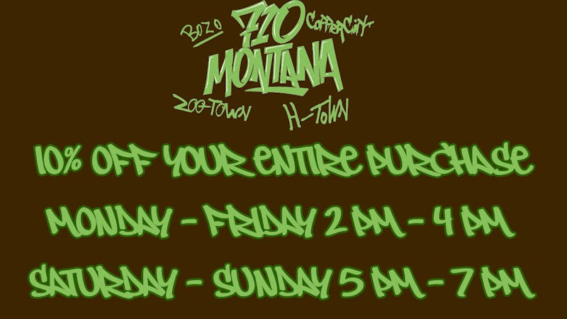 710 Montana - Helena 10% OFF HAPPY HOUR EVERYDAY!