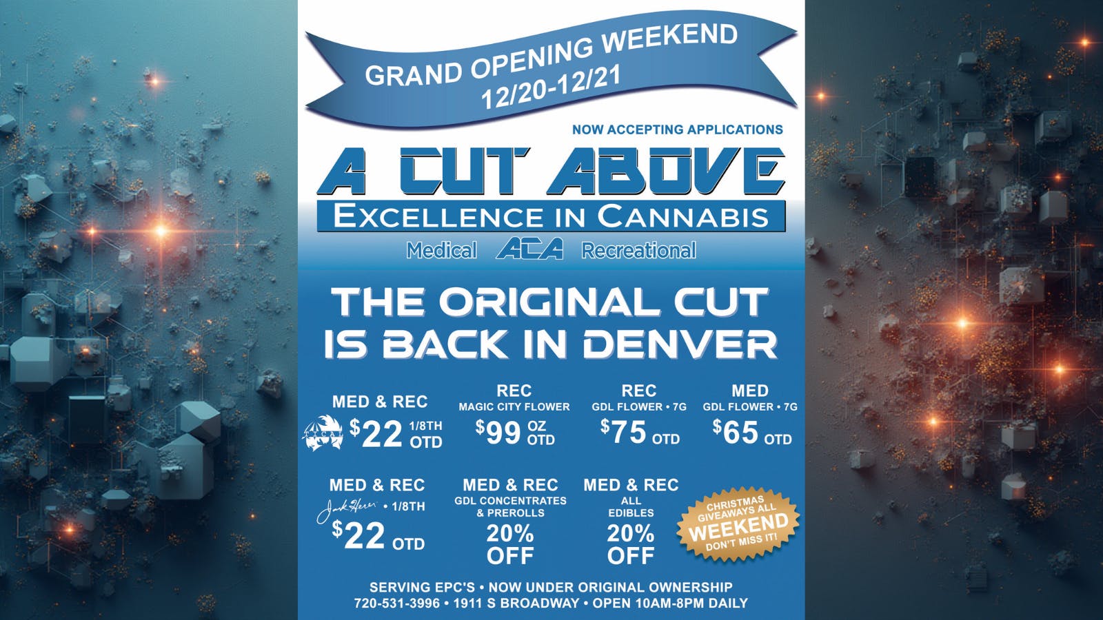 A Cut Above - Denver Its our Grand Opening!