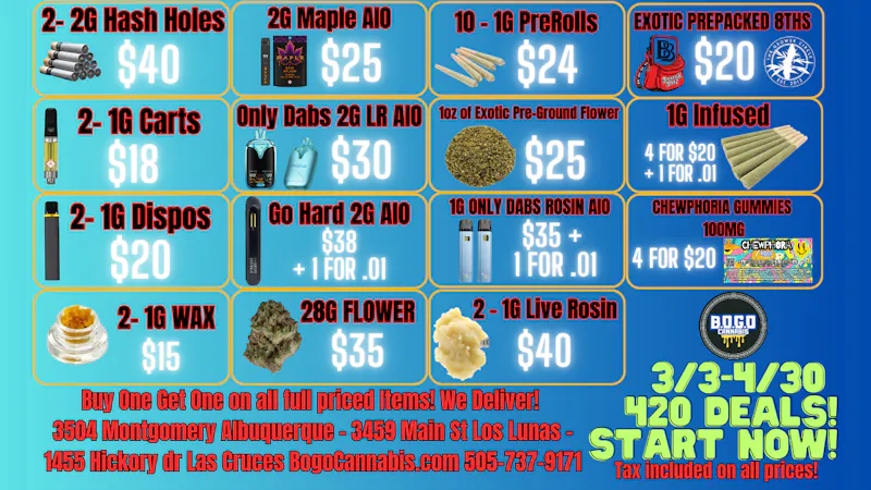 BOGO Cannabis Delivery - East GET YOUR BOGO HERE