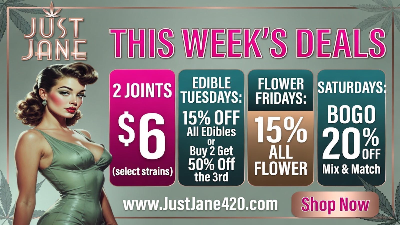 Just Jane East (Delivery) This Weeks Deals