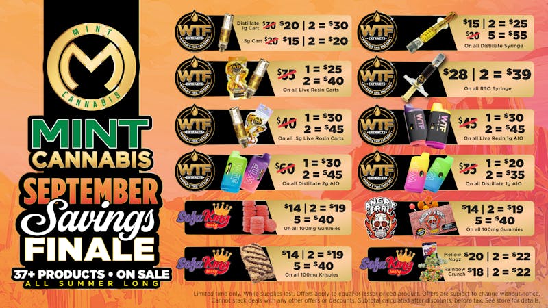 The Mint Cannabis - Phoenix Mint Sept Savings 1