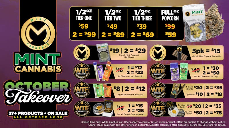 The Mint Cannabis - Tempe Mint Oct Savings 1