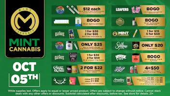 The Mint Cannabis - Tempe Sunday Featured Deals