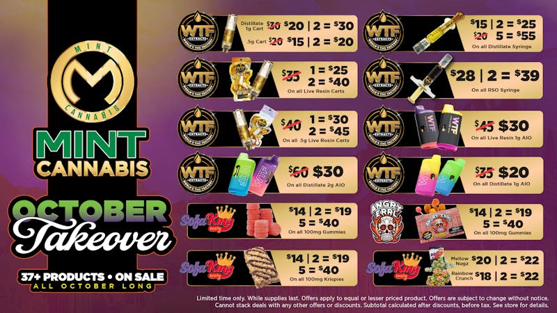 The Mint Cannabis - Tempe October Savings page 2