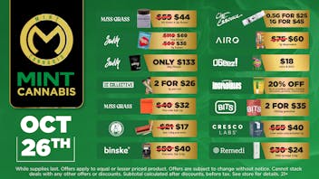 Mint Cannabis - Willowbrook Mint Willowbrook Sunday Specials!
