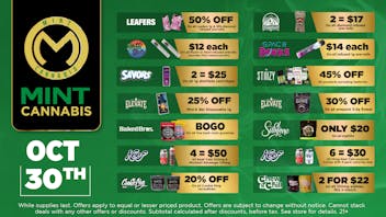 The Mint Cannabis - Phoenix Thursday Featured Deals