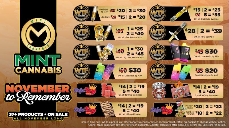 The Mint Cannabis - Tempe November Savings page 2