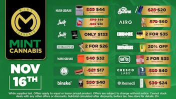 Mint Cannabis - Willowbrook Mint Willowbrook Sunday Specials!