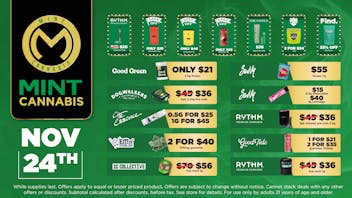 Mint Cannabis - Willowbrook Mint Willowbrook Monday Specials!
