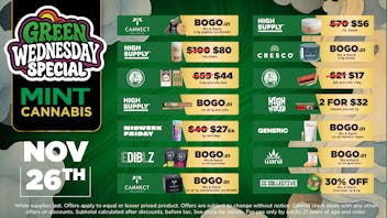 Mint Cannabis - Willowbrook Mint Willowbrook Wednesday Specials!