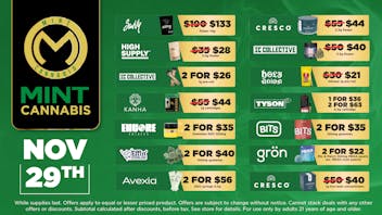 Mint Cannabis - Willowbrook Mint Willowbrook Saturday Specials!