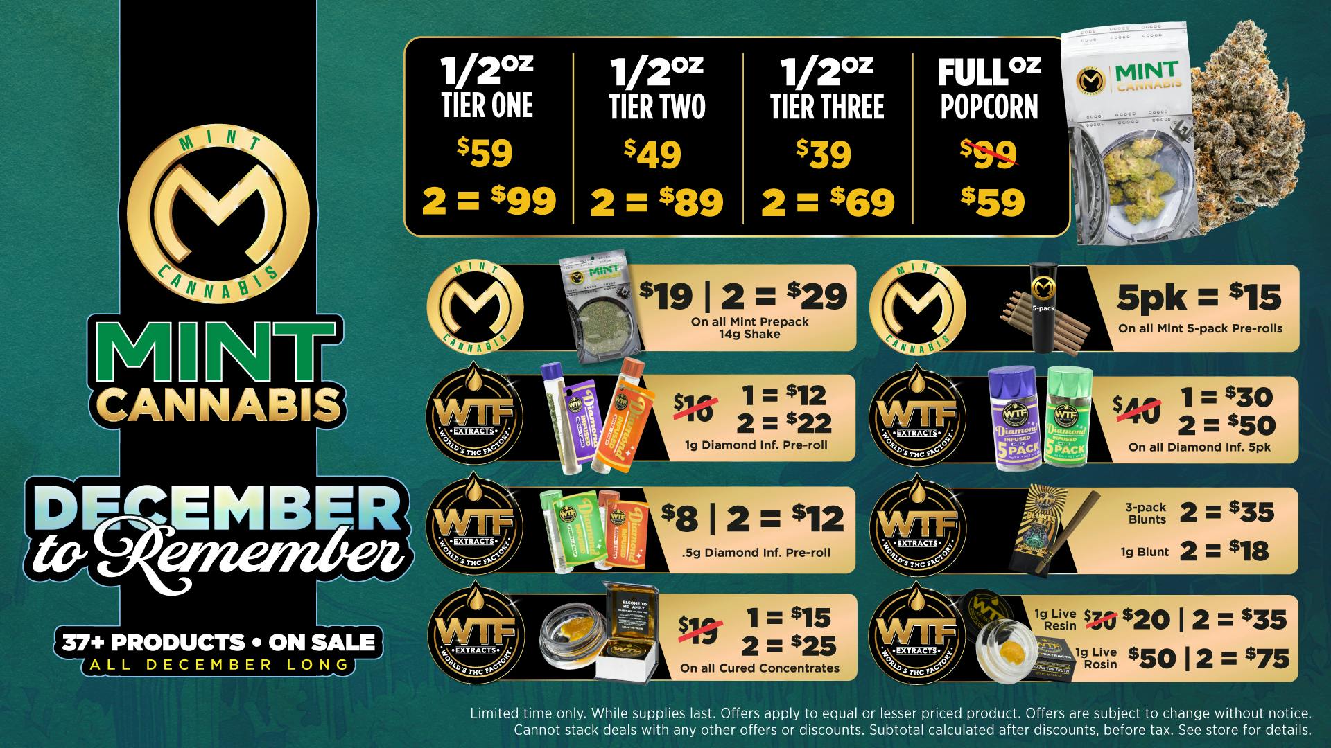 The Mint Cannabis - Phoenix Mint December Savings 1