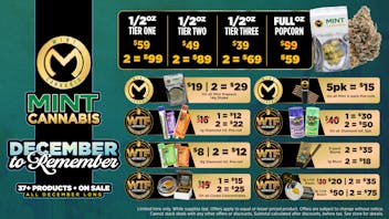 The Mint Cannabis - Mesa Mint December Savings 1