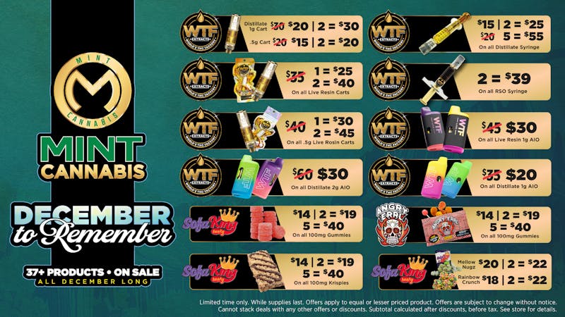 The Mint Cannabis - Tempe December Savings page 2