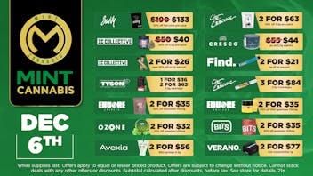 Mint Cannabis - Willowbrook Mint Willowbrook Saturday Specials!