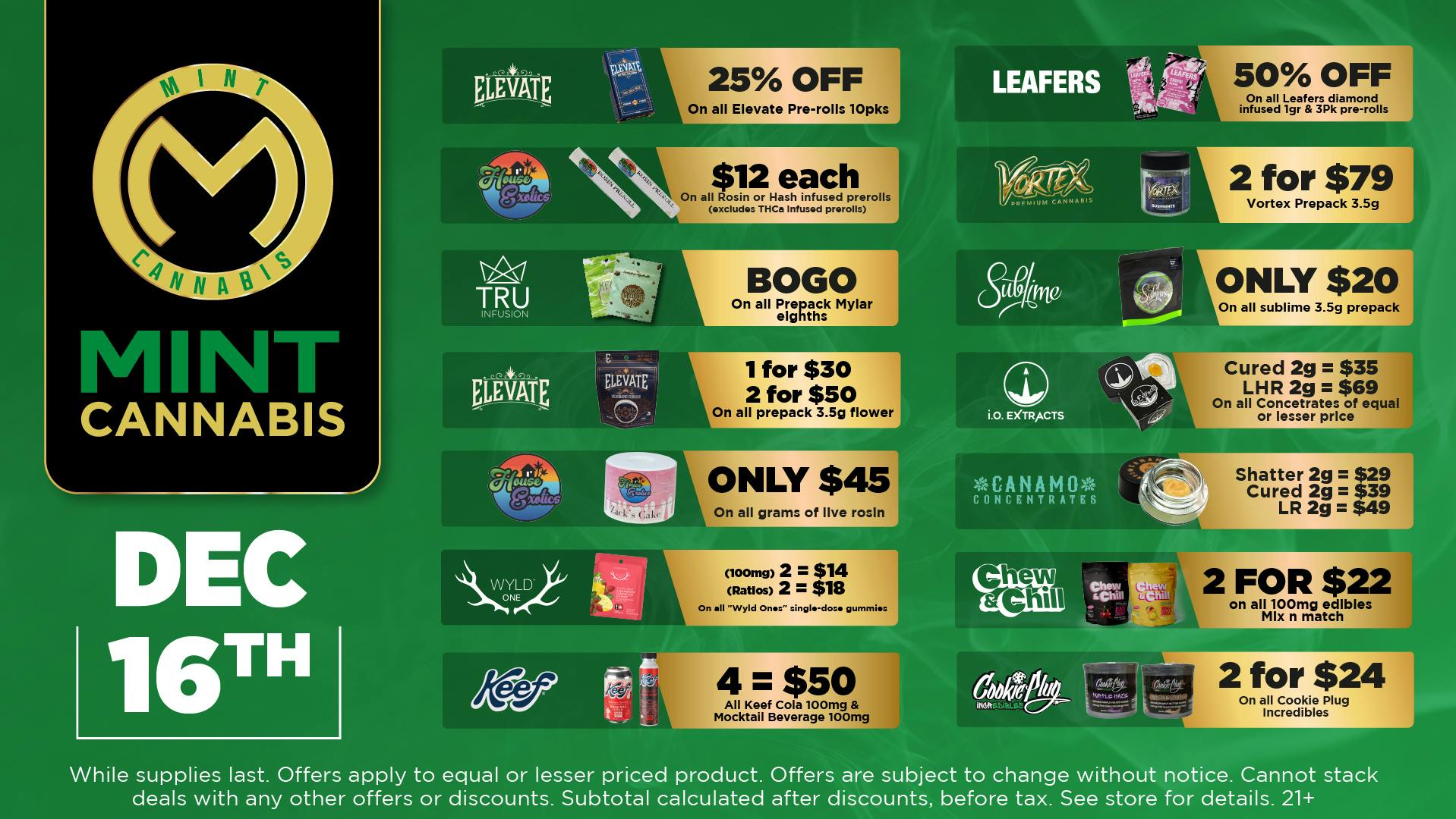 The Mint Cannabis - Tempe Tuesday Featured Deal