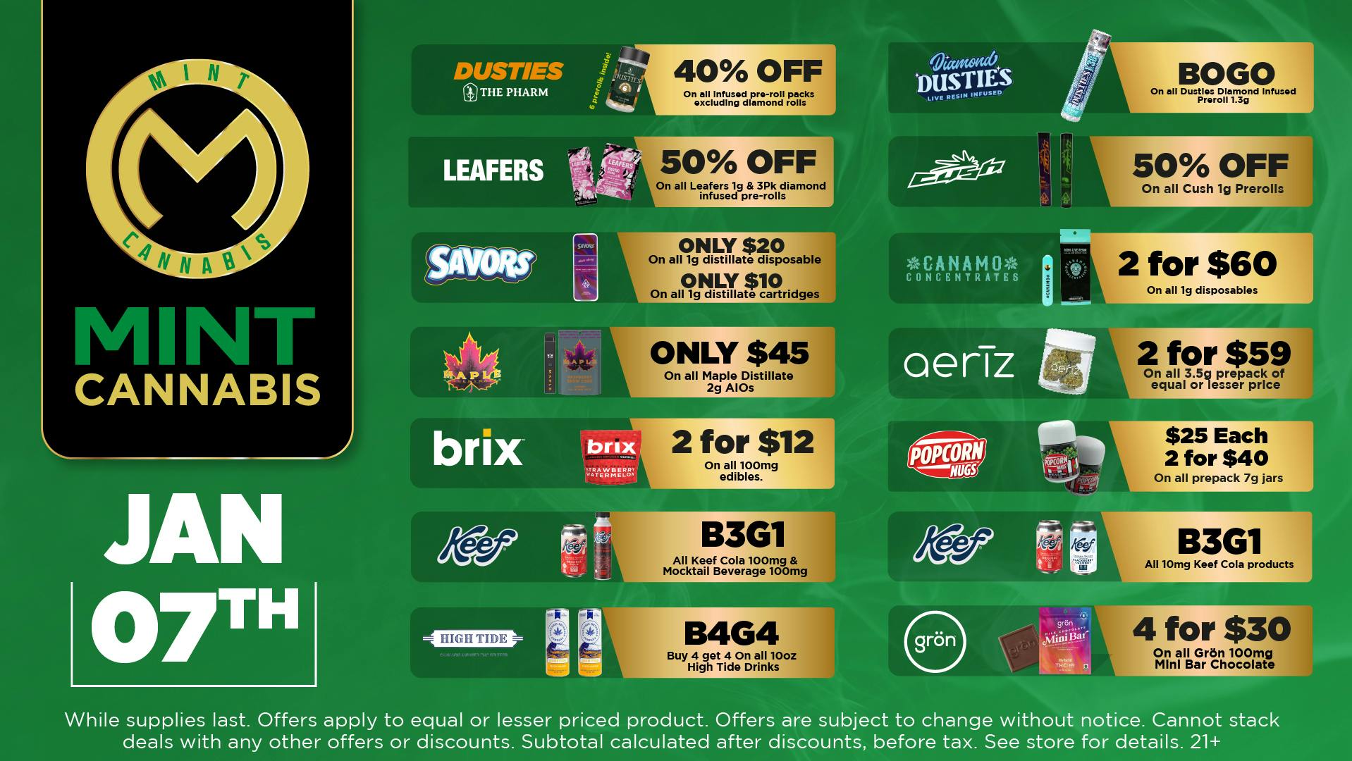 The Mint Cannabis - Mesa Weds Featured Deals