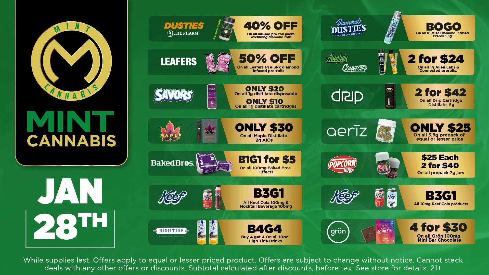 The Mint Cannabis - Tempe Weds Featured Deals