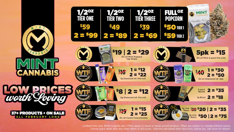 The Mint Cannabis - Mesa Mint Everyday Savings 1