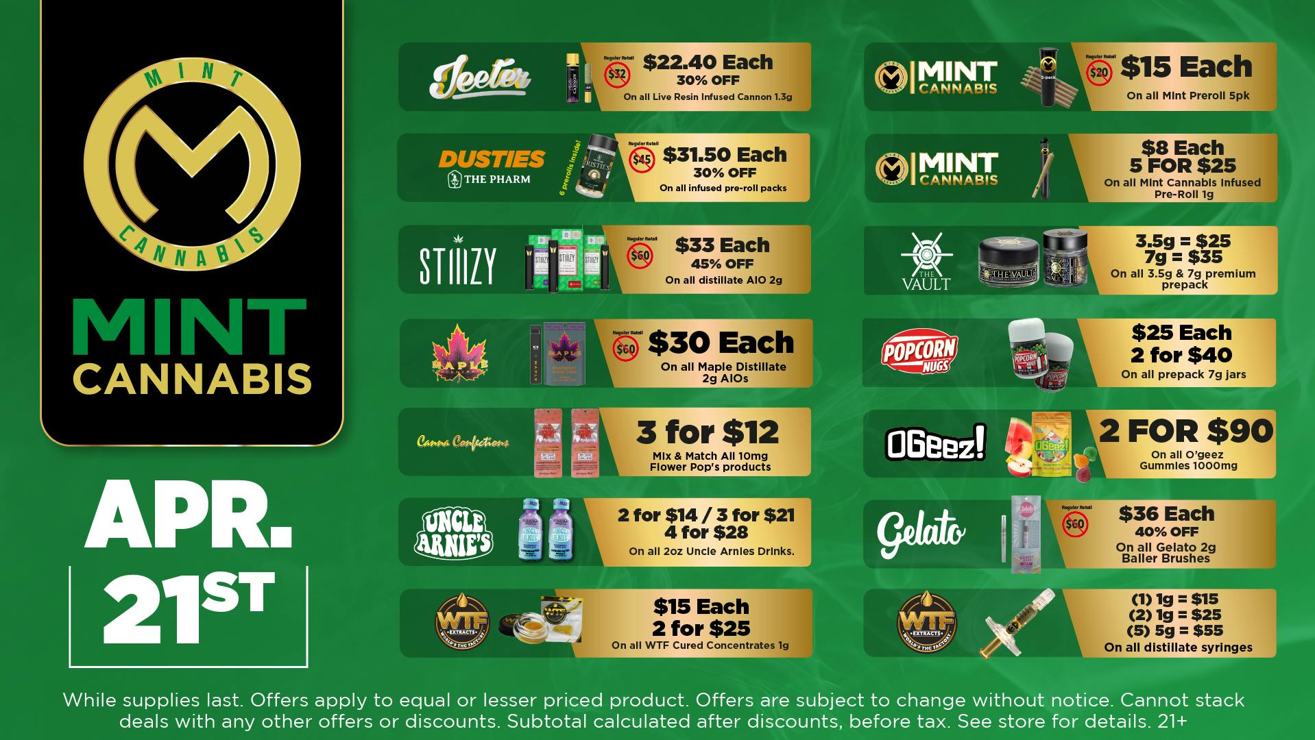 The Mint Cannabis - Mesa Tuesday Featured Deal