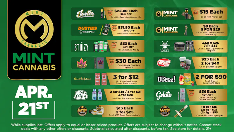 The Mint Cannabis - Tempe Tuesday Featured Deal