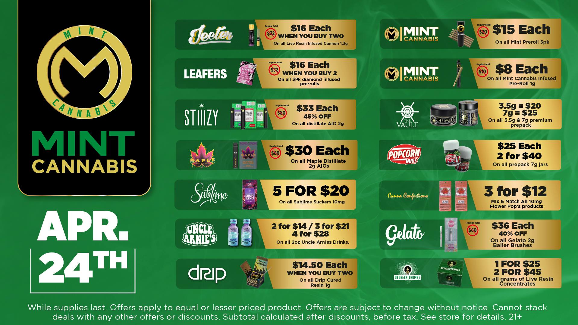 The Mint Cannabis - Mesa Friday Featured Deals