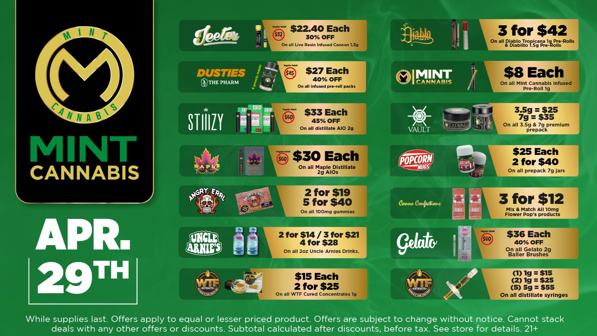 The Mint Cannabis - Tempe Weds Featured Deals