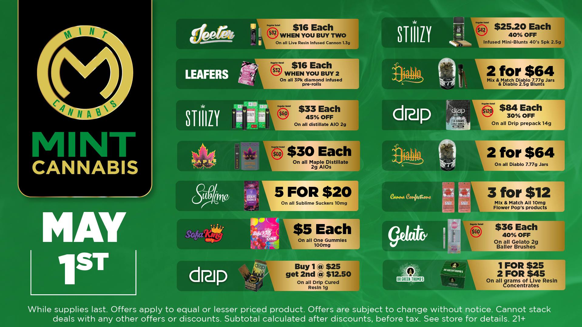 The Mint Cannabis - Mesa Friday Featured Deals