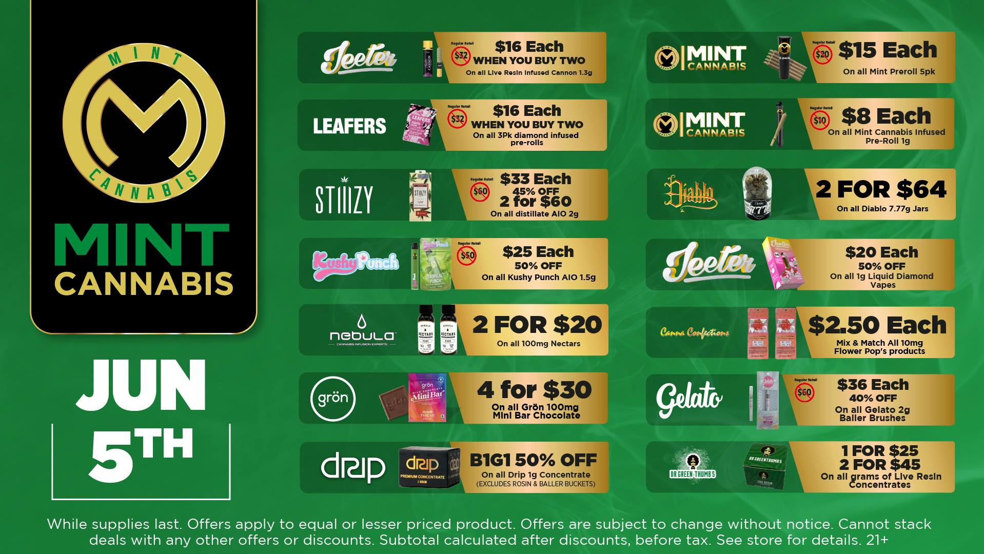 The Mint Cannabis - Mesa Friday Featured Deals