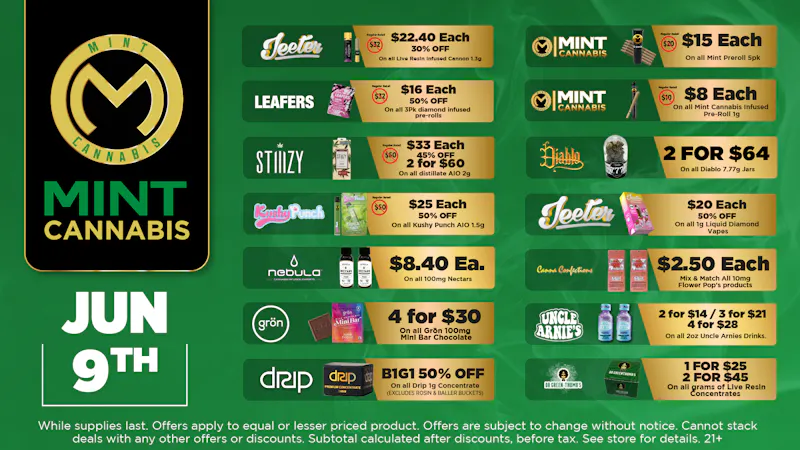 The Mint Cannabis - Phoenix Tuesday Featured Deal