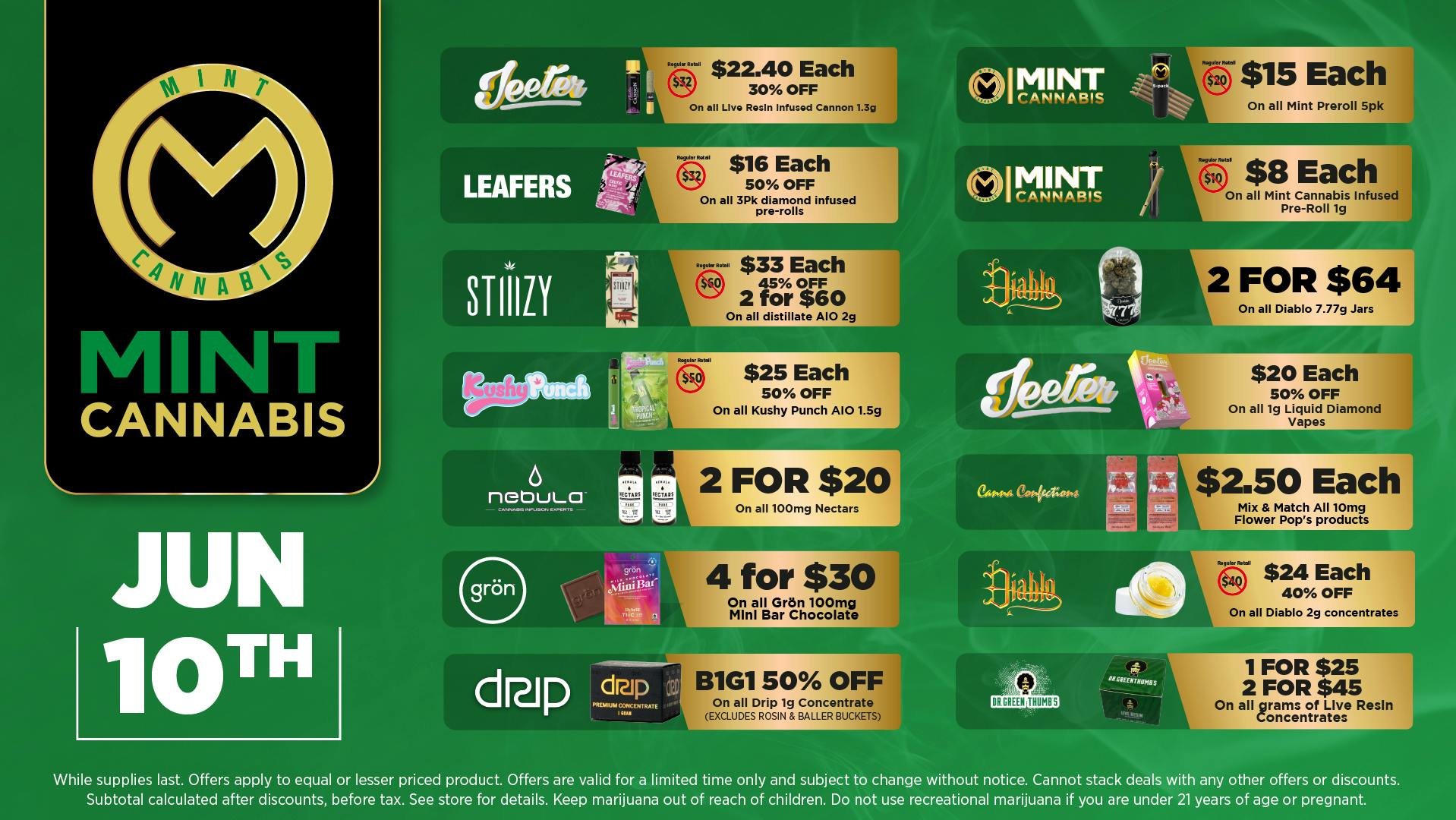 The Mint Cannabis - Tempe Weds Featured Deals