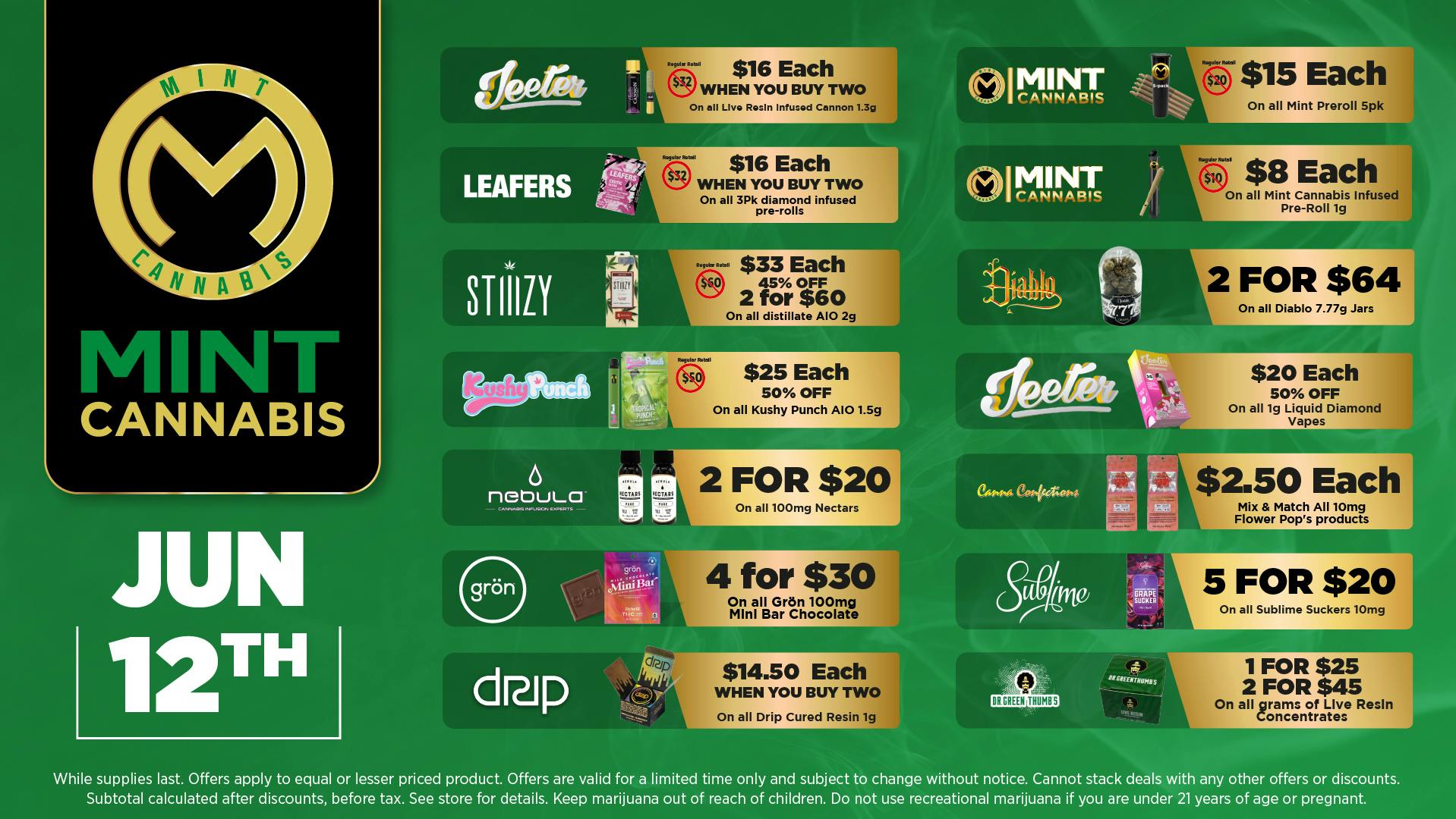 The Mint Cannabis - Mesa Friday Featured Deals