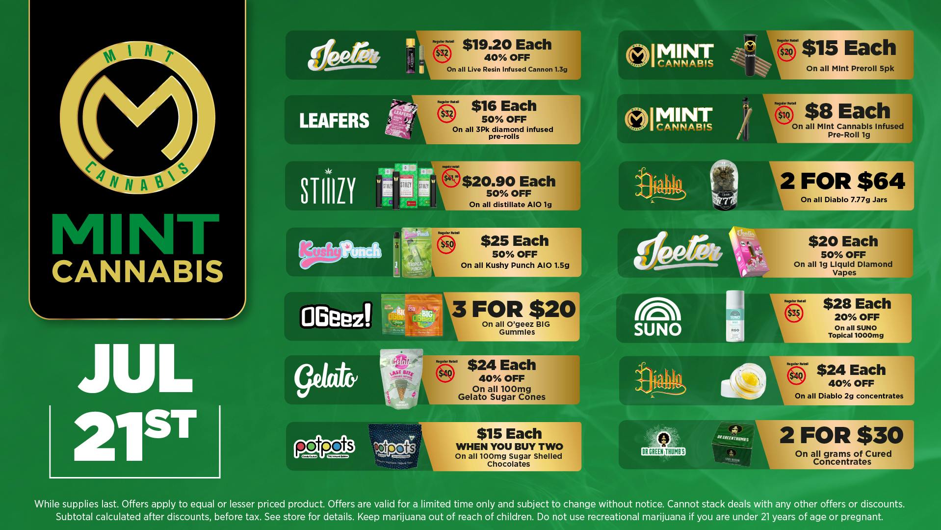 The Mint Cannabis - Tempe Tuesday Featured Deal