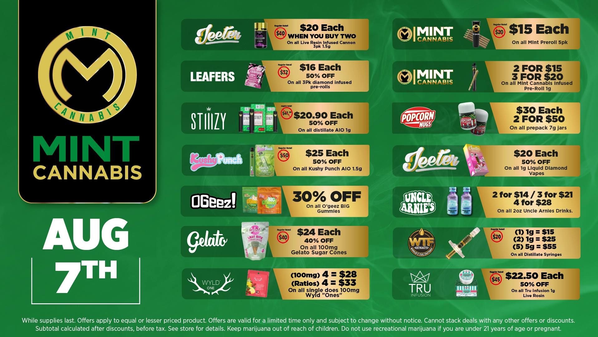 The Mint Cannabis - Tempe Friday Featured Deals