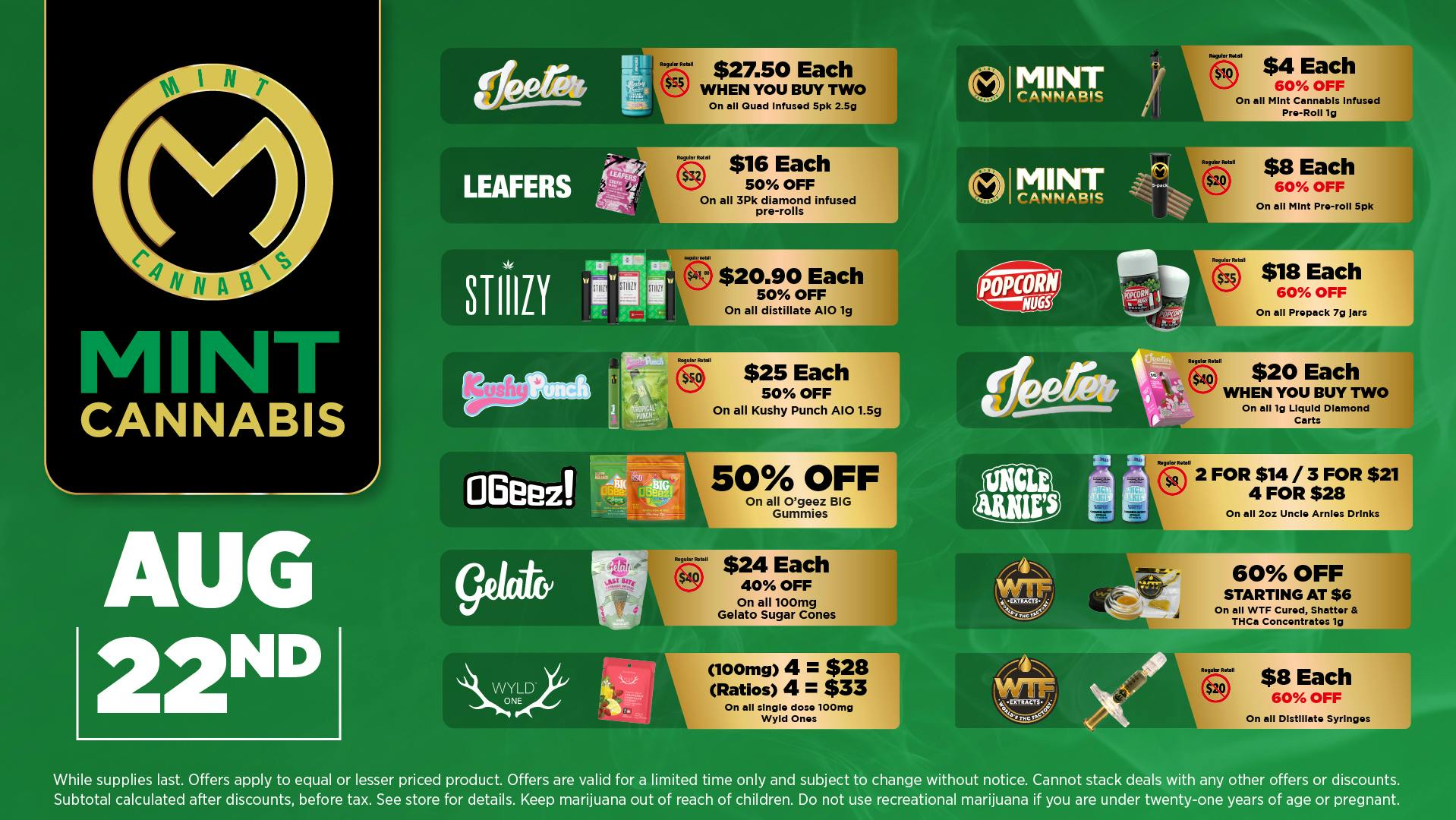 The Mint Cannabis - Mesa Saturday Featured Deals