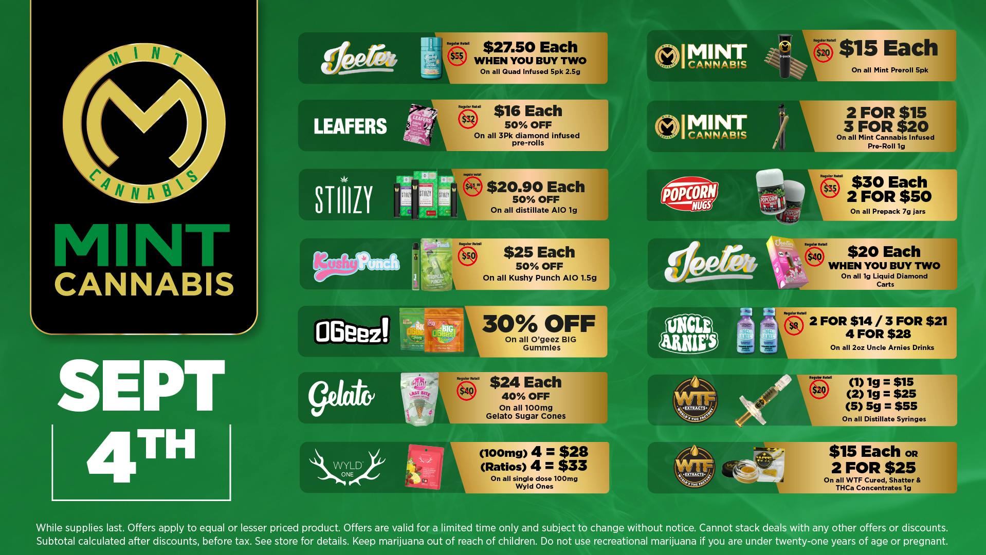 The Mint Cannabis - Mesa Friday Featured Deals