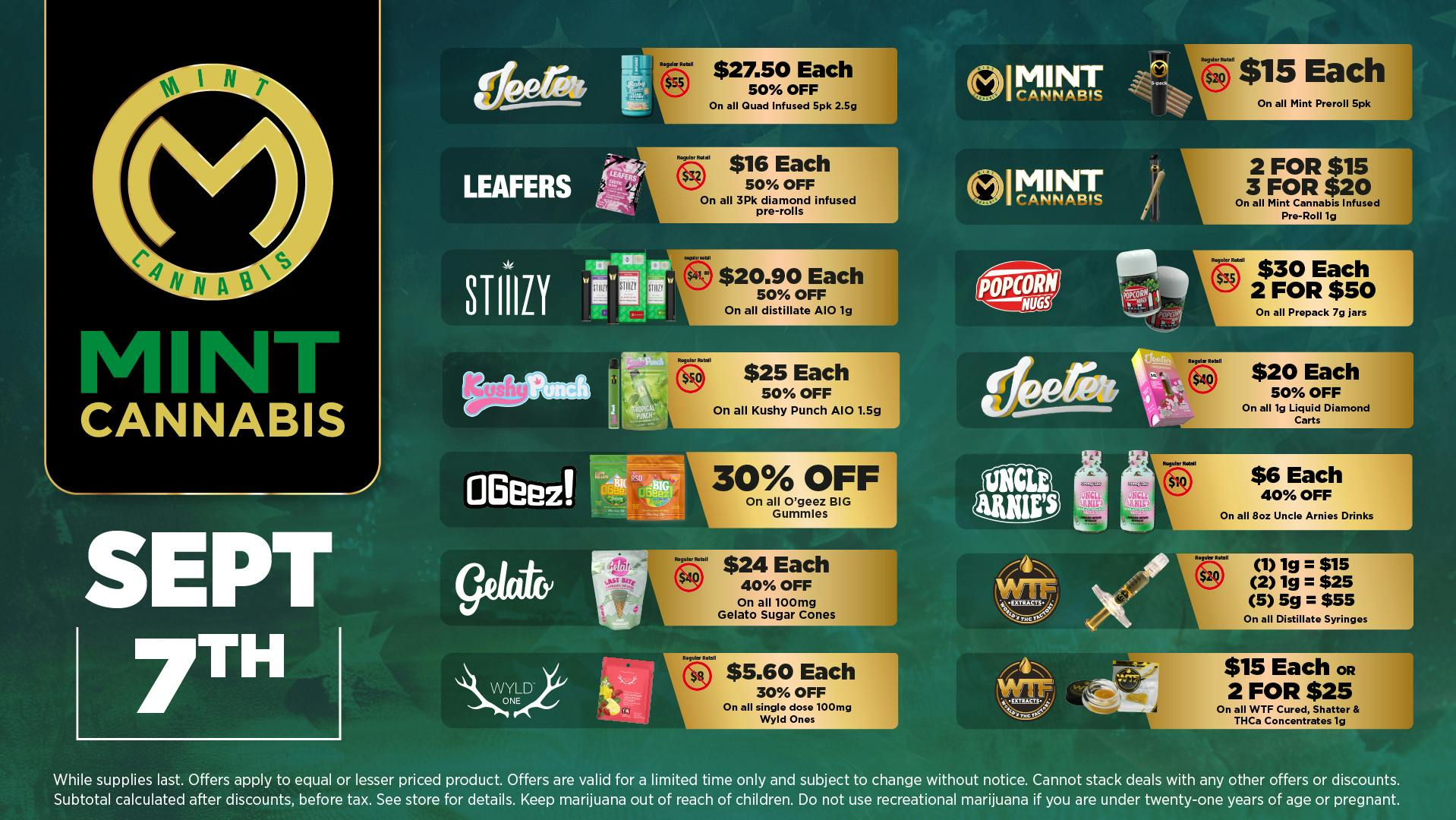 The Mint Cannabis - Phoenix Monday Featured Deals