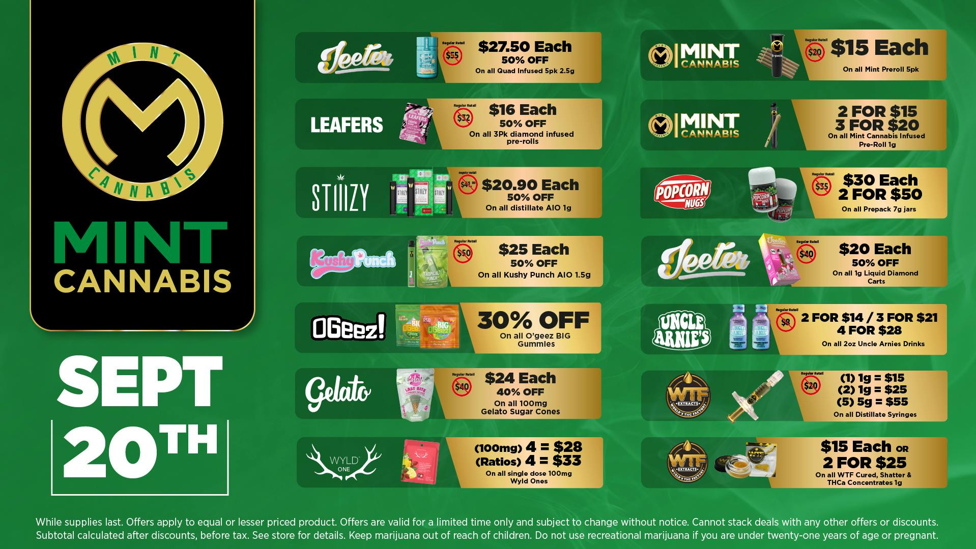 The Mint Cannabis - Mesa Sunday Featured Deals