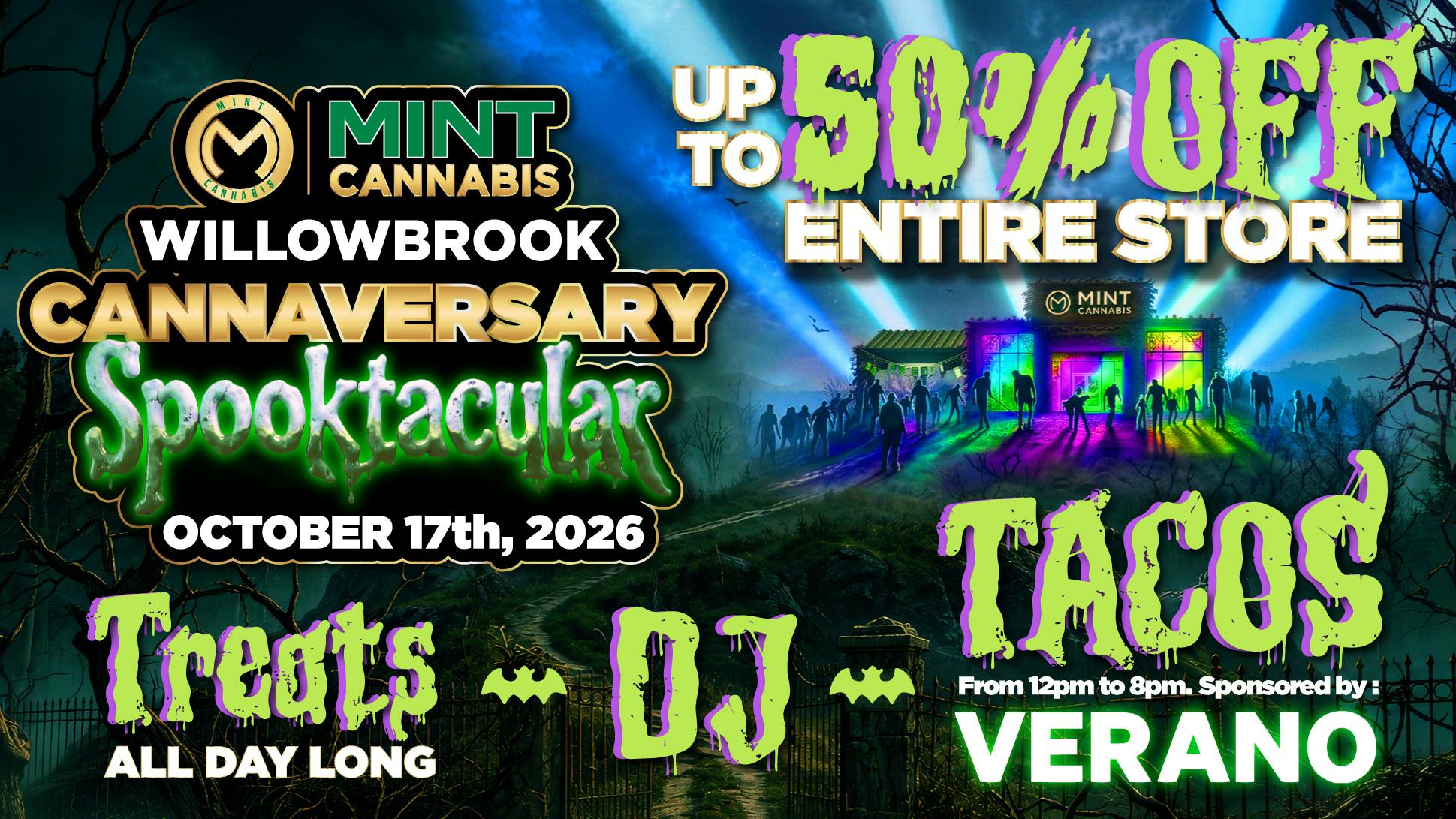 Mint Cannabis - Willowbrook 9/17 Willowbrook Cannaversary Sale