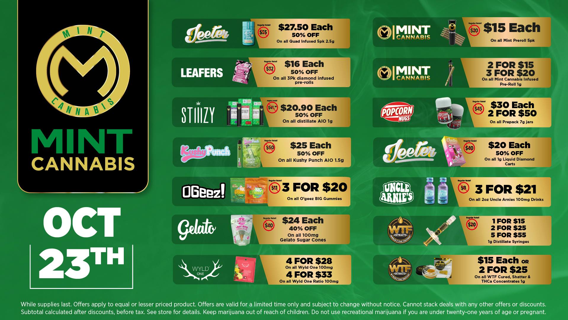 The Mint Cannabis - Tempe Friday Featured Deals