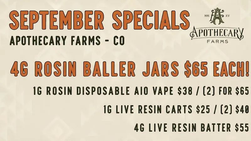 Apothecary Farms - Pueblo West September Daily Deals