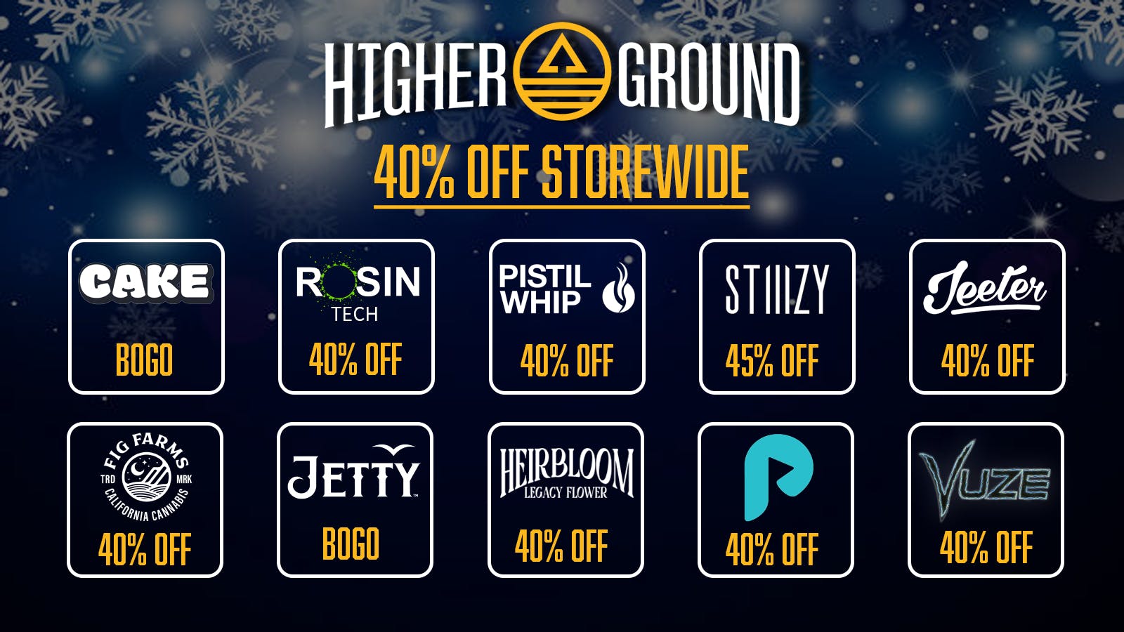Higher Ground - Moreno Valley 40% OFF STOREWIDE - & DAILY DEALS - TAX INCLUDED!