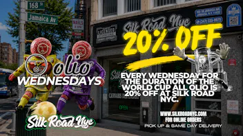 Silk Road NYC Delivery OLIO WEDNESDAYS 20% OFF OLIO