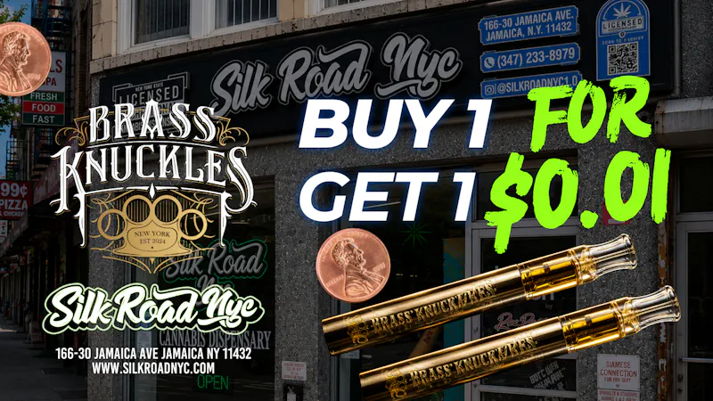 Silk Road NYC Delivery BRASS KNUCKLES- BUY ONE GET ONE FOR $0.01