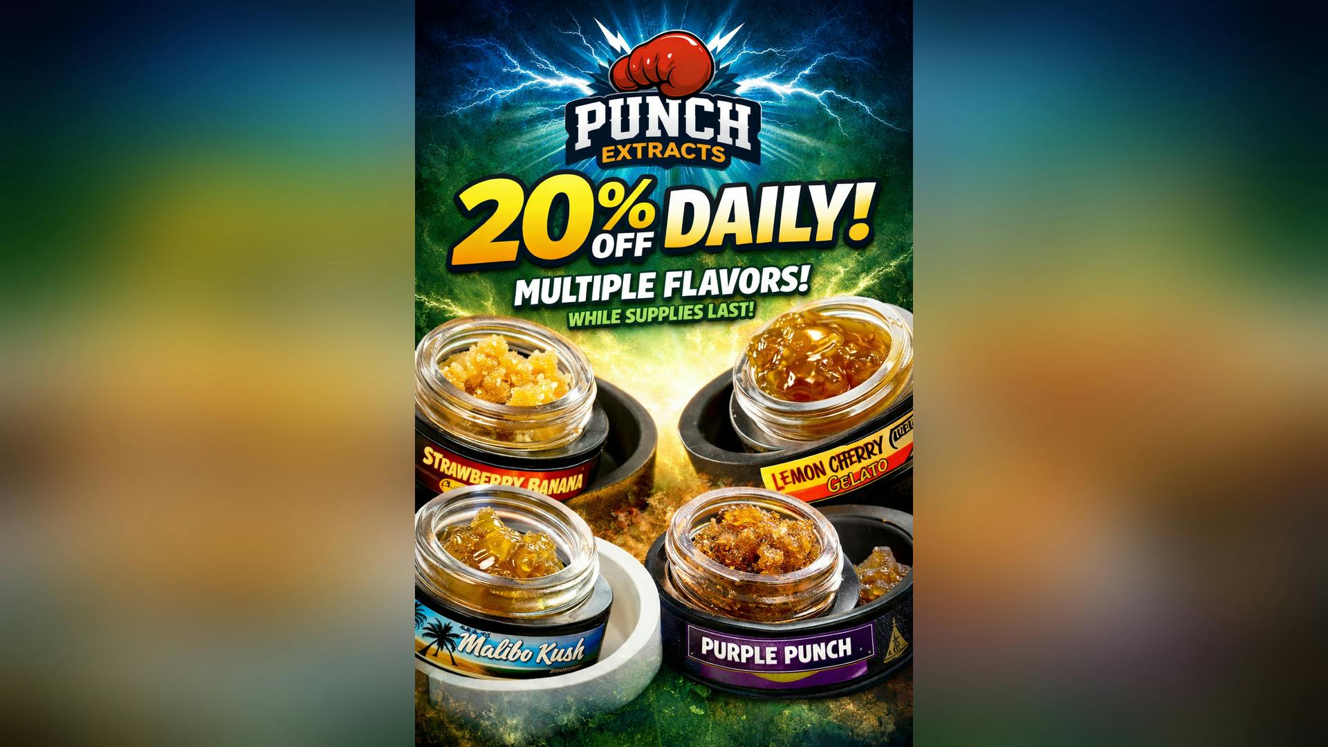 iLYFTED- North Hollywood 20% OFF Punch Extracts – While Supplies Last