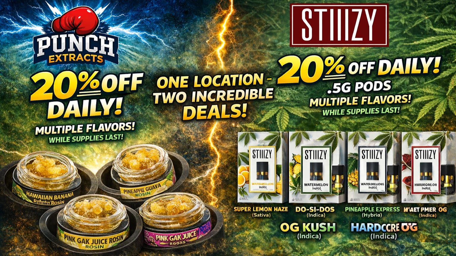 iLYFTED- North Hollywood 🔥20% Punch + STIIIZY .5G Pods🔥