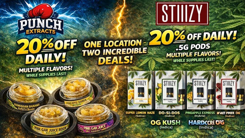 iLYFTED- North Hollywood 🔥20% Punch + STIIIZY .5G Pods🔥