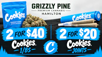 Grizzly Pine - Hamilton 2 FOR $40 COOKIES 1/8ths, 2 FOR $20 COOKIES JOINTS
