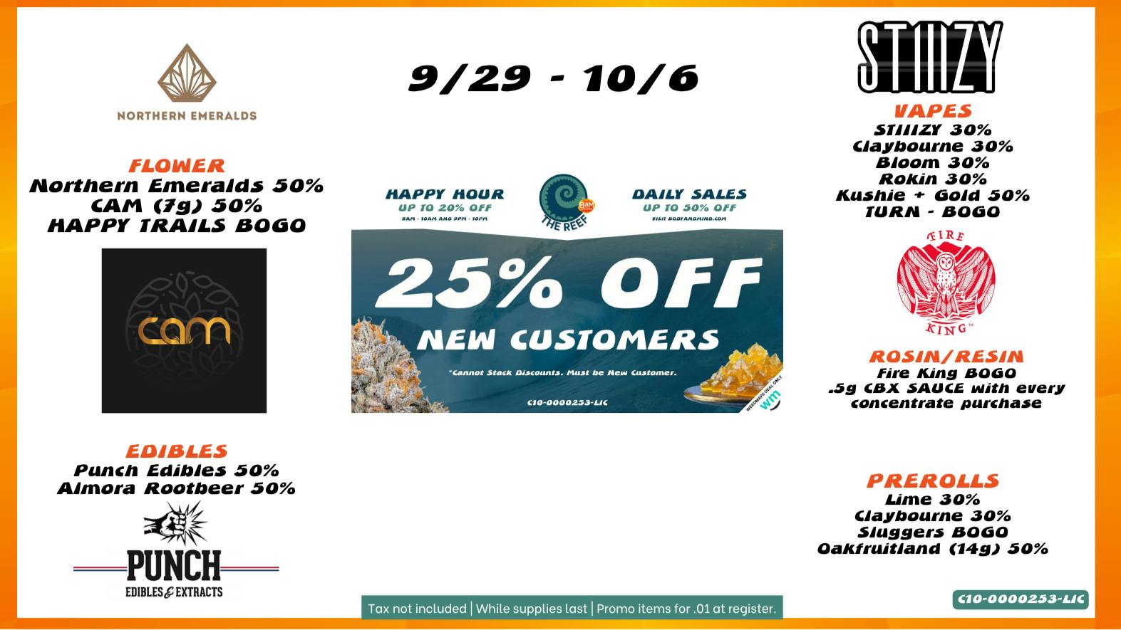 The Reef Sept 29 - Oct 6th