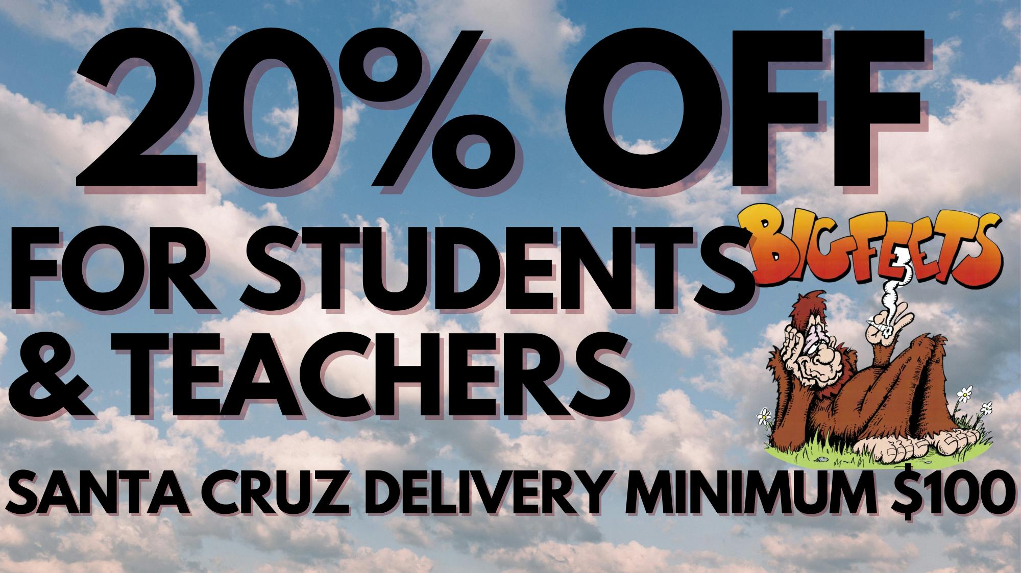 BigFeets formerly Curbstone Exchange 20% OFF FOR STUDENTS AND TEACHERS